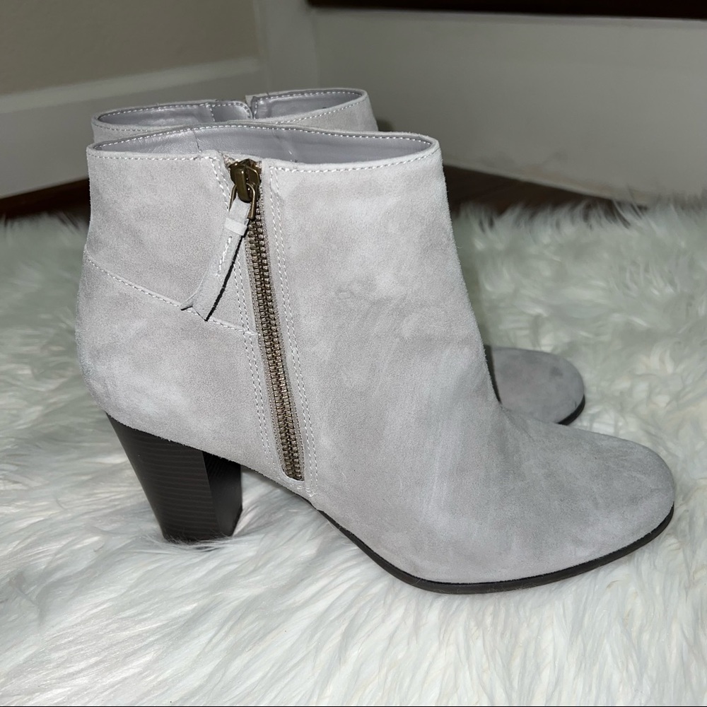 Cole Haan Davenport Bootie Ironstone Suede Gray Size 11
